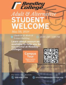 REEDLEY COLLEGE Campus Tour Flyer-May 2024